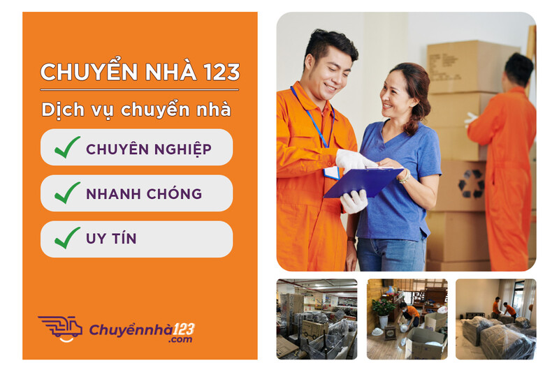 Quy trình chuyển nhà trọn gói chuyên nghiệp tại Chuyển nhà 123